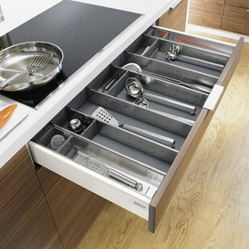 Blum ORGA-LINE Drawer Insert Cutlery/Utensil Divider Set. Cabinet Width: 1000mm. Nominal Length: 450mm by W&B