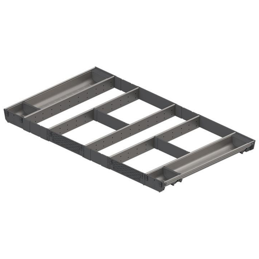 Blum ORGA‑LINE 900 mm cabinet width 500 mm nominal length cutlery and utensil drawer insert divider set – ZSI‑90VUI6