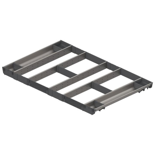 Blum ORGA‑LINE 900 mm cabinet width 550 mm nominal length cutlery and utensil drawer insert divider set – ZSI‑90VUI7