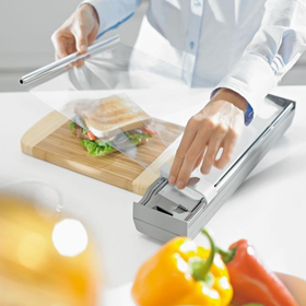 Blum ORGA-LINE Drawer Insert Film Cutter For Plastic Wrap In Dust Grey/White Grey by W&B