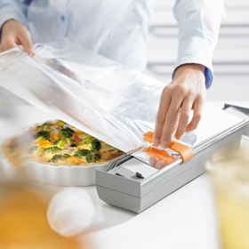 Blum ORGA-LINE Drawer Insert Foil Cutter For Aluminium Foil In Dust Grey/Orange by W&B