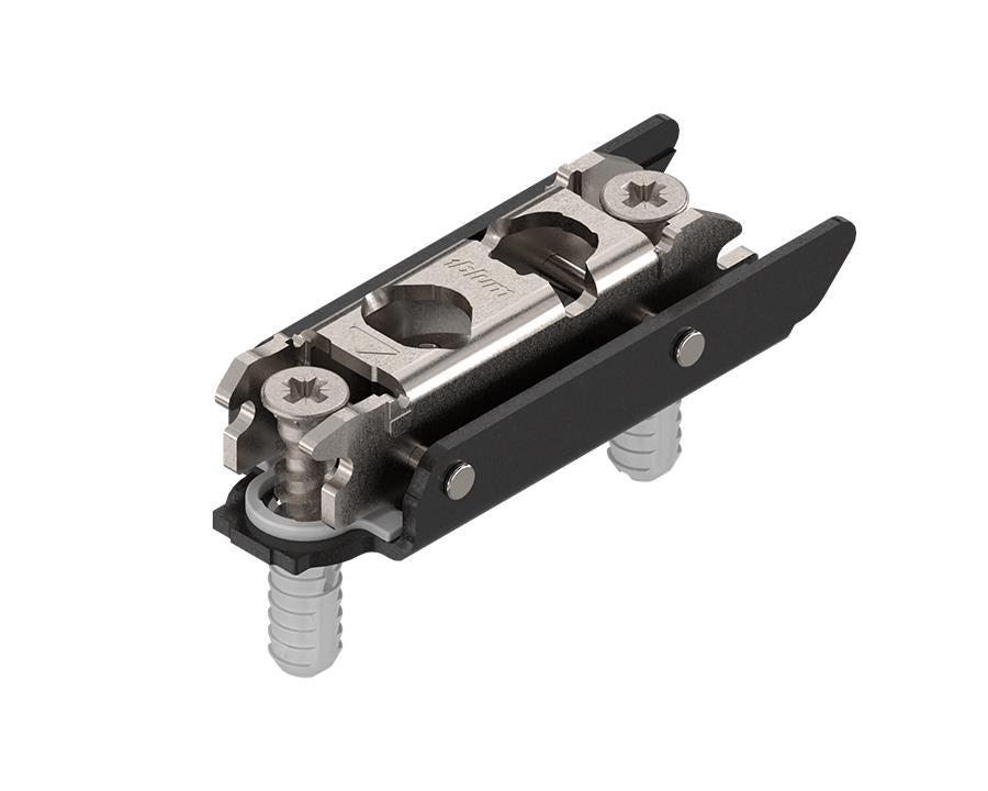 Blum EXPANDO CLIP mounting plate straight in onyx black. 3mm by W&B