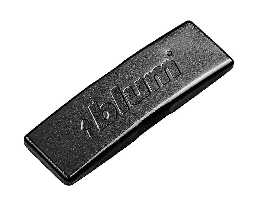 Blum Hinge Cover Cap, Stamped (Blum). In onyx black by W&B