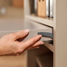 Blum Pull-Out Shelf Lock Set for MOVENTO and TANDEM by W&B
