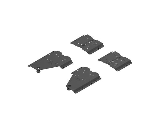 Blum REVEGO Duo pocket connector set with plinth, for 18‑19 mm pocket‑side thickness, black steel