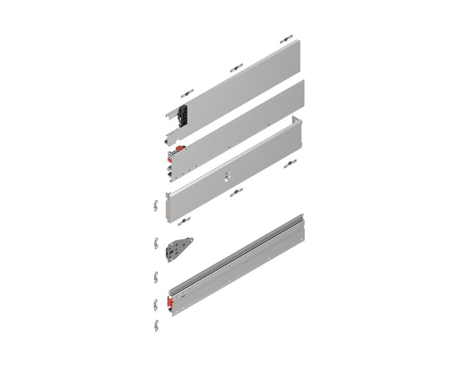 Blum REVEGO Duo 675 mm left-hand aluminium pocket profile set for sliding door system