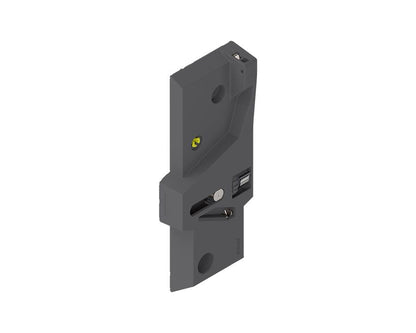 Blum REVEGO UNO right‑hand cable tensioner for pocket‑door system, ensures smooth, guided operation in soft‑close cabinet installation