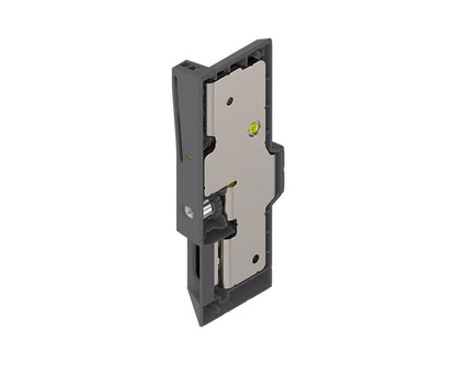 Blum REVEGO UNO right‑hand cable tensioner for pocket‑door system, ensures smooth, guided operation in soft‑close cabinet installation