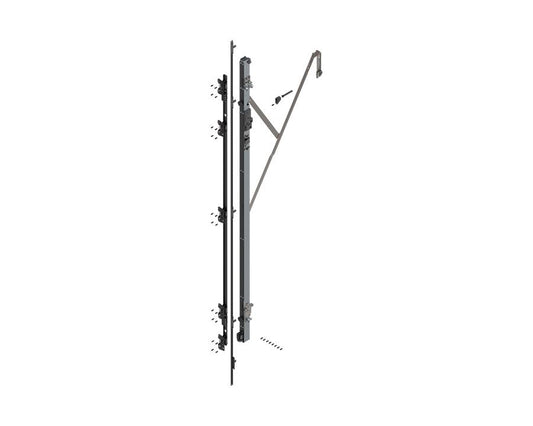 Blum REVEGO UNO left‑hand hinge bracket set with TIP‑ON for pocket height 2557–2706 mm