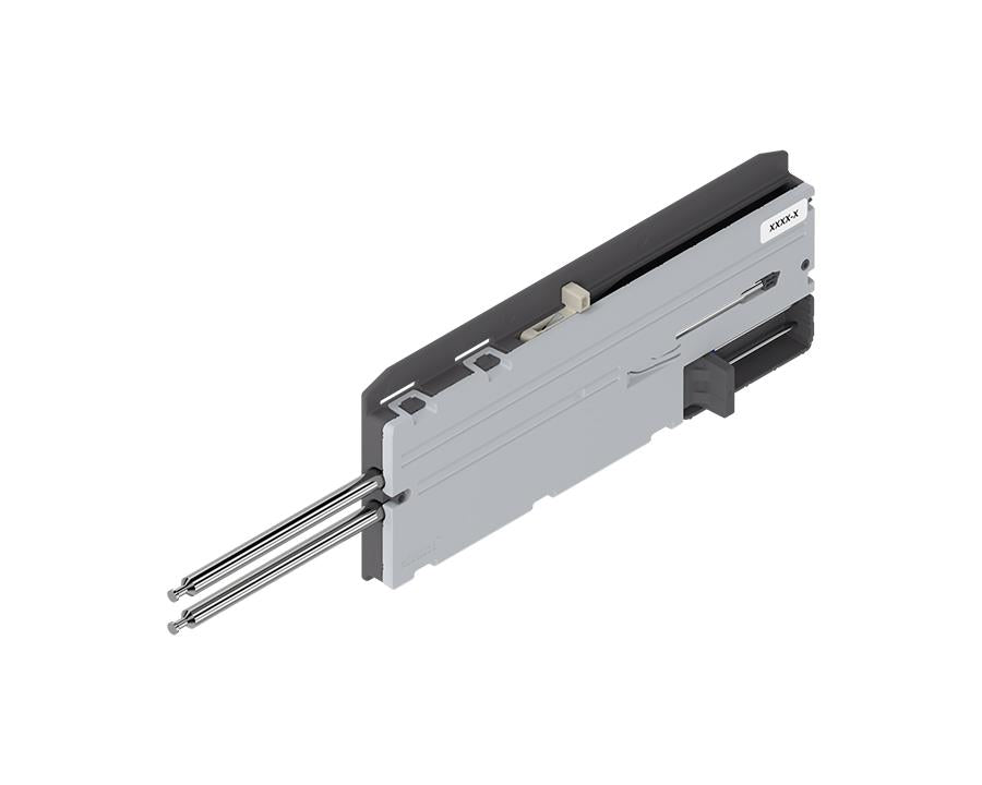 Blum REVEGO UNO Tip‑On right-hand support pocket for soft-close, no-handle pocket door systems
