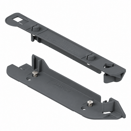 Blum SERVO-DRIVE bracket profile attachment top/bottom Z10D01E0.01 in nylon for horizontal cabinet construction