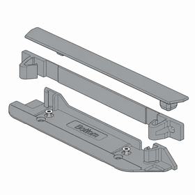Blum SERVO-DRIVE Bracket Profile Adapter Bottom/Back (E-Dowel) by W&B