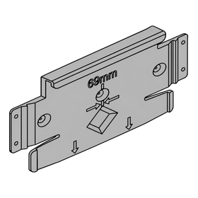 Blum SERVO-DRIVE Flex mounting plate for dishwashers by W&B