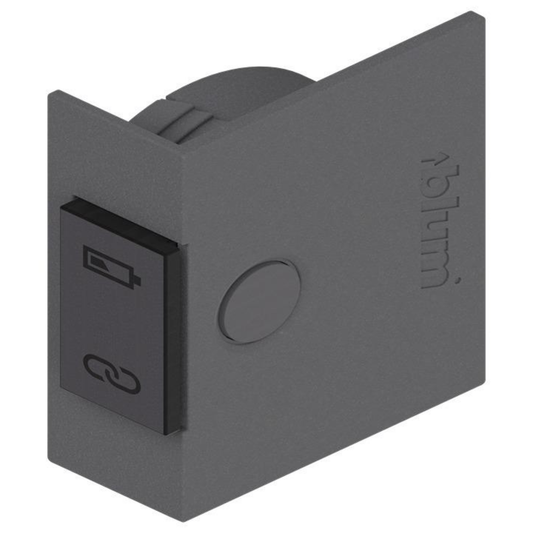 Blum SERVO‑DRIVE push‑in activation switch 23P5022 dark grey nylon for AVENTOS and drawer electrical opening support