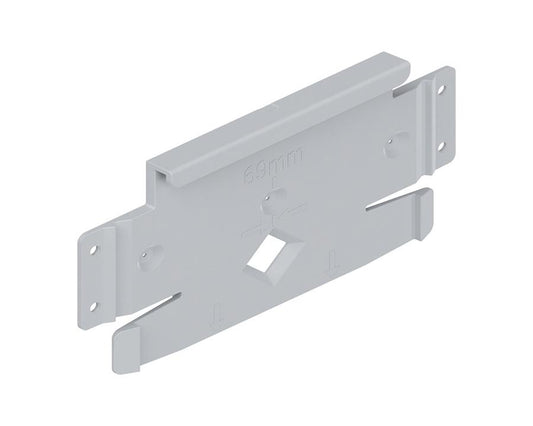 Blum SERVO‑DRIVE Flex dishwasher mounting plate Z10C5005 light grey nylon screw‑on bracket for built‑in dishwasher electric opening system
