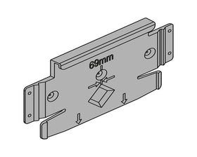 Blum SERVO-DRIVE Flex mounting plate for dishwashers by W&B