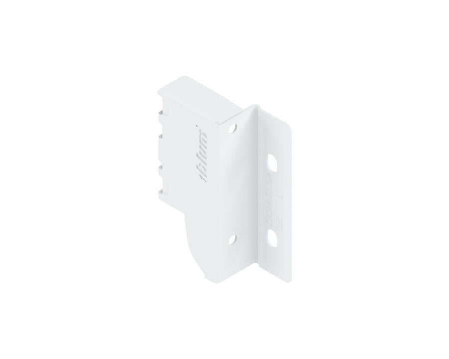 Blum TANDEMBOX Antaro back fixing bracket M‑height 83 mm, silk white, left‑hand (pack of 50)