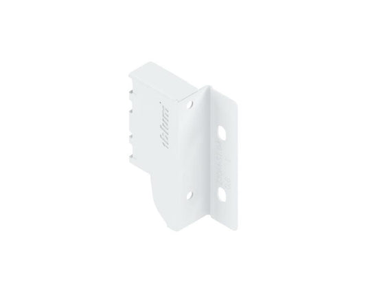 Blum TANDEMBOX Antaro back fixing bracket M‑height 83 mm, silk white, left‑hand (pack of 50)