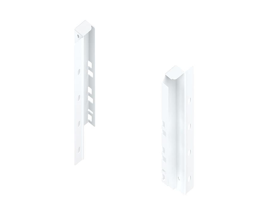 Blum TANDEMBOX Antaro back fixing brackets, C-height 83 mm + 96 mm, silk white steel (part Z30C000S)
