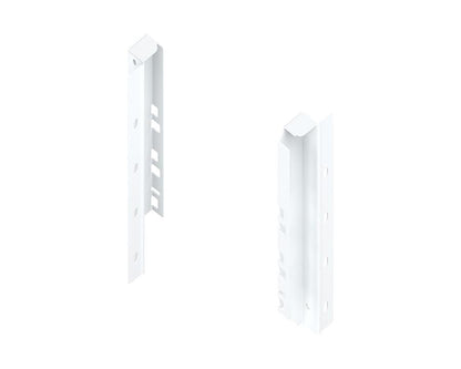 Blum TANDEMBOX Antaro back fixing brackets, C-height 83 mm + 96 mm, silk white steel (part Z30C000S)