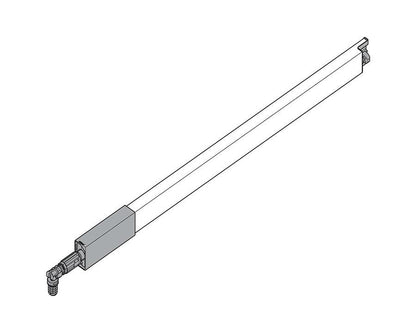 Blum TANDEMBOX Antaro centre gallery rail, 550 mm, left-hand, silk white steel (ZRG.487RSIEREL)
