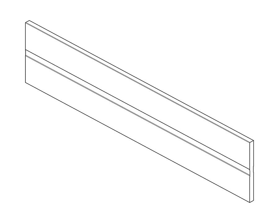 Blum TANDEMBOX Antaro ORGA‑LINE cross divider profile, 1077 mm, aluminium, silk white (Z40L1077A)