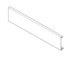 Blum TANDEMBOX Antaro Cut To Size Front Piece For INNER Drawer And INNER Pull Out With Cross Gallery in Silk White. (Cross gallery to be ordered separately) Cabinet Width: 1200mm. Z31L1036A by W&B