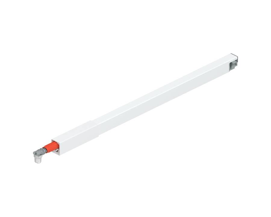 Blum TANDEMBOX Antaro 450 mm silk‑white long‑side (left‑hand) gallery rail, pack of 64