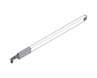 Blum TANDEMBOX Antaro 500 mm silk‑white long‑side gallery rail, left‑hand (pack of 64)