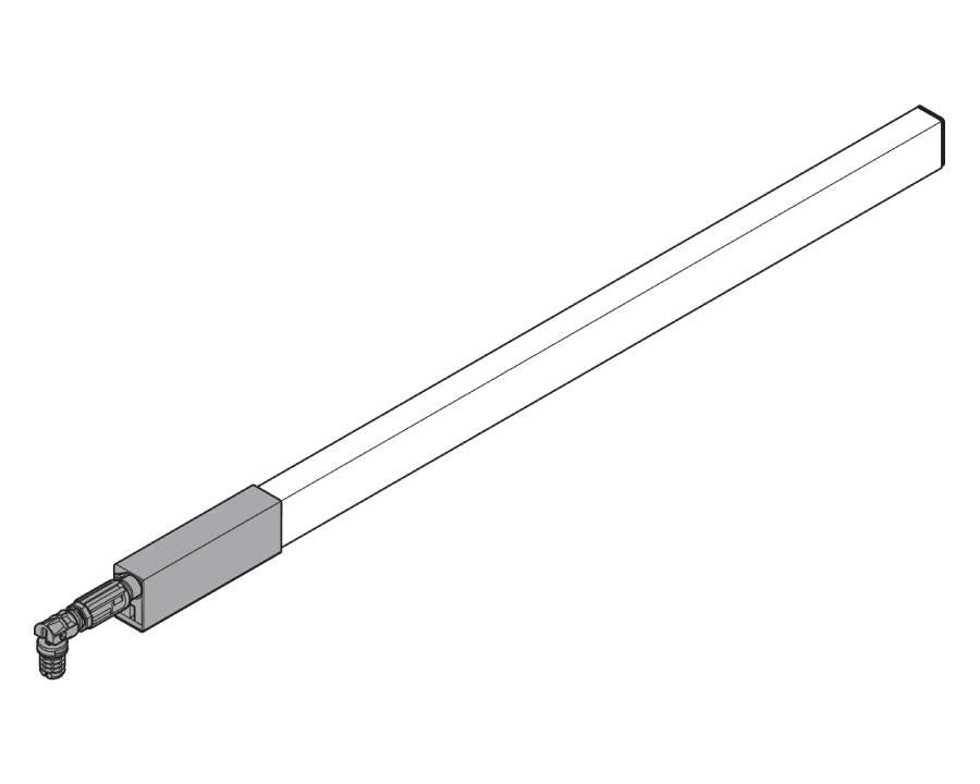 Blum TANDEMBOX Antaro 500 mm silk‑white long‑side gallery rail, right‑hand (pack of 64)