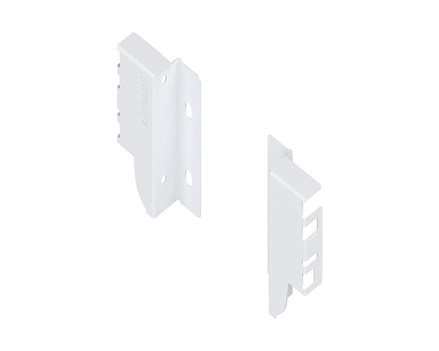 Blum TANDEMBOX Antaro back fixing brackets, M-height (68 mm), silk white steel (Z30M000S04)