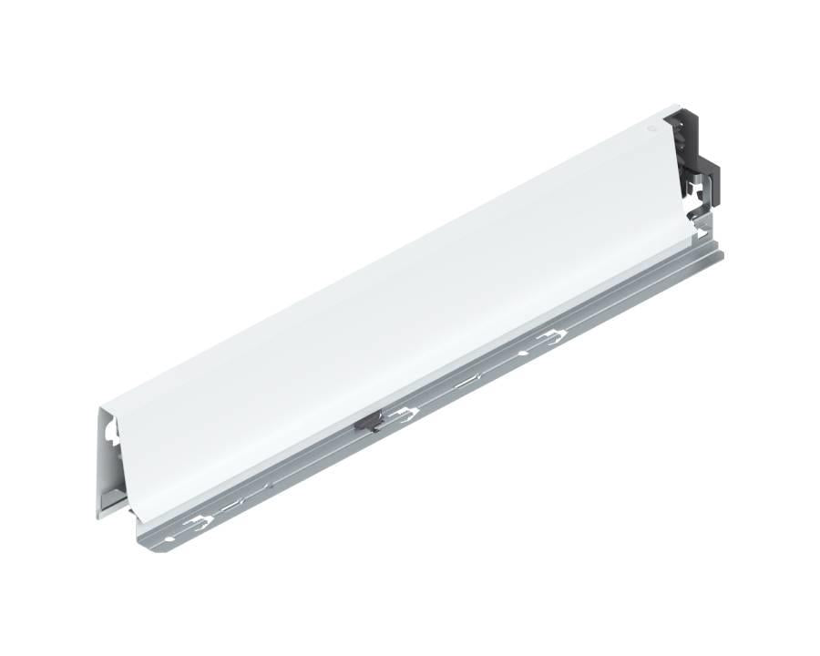 Left‑hand 450 mm TANDEMBOX Antaro M‑height steel drawer side in silk white (industrial pack of 20, part 378M4502SA)