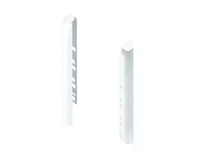Blum TANDEMBOX Antaro SPACE CORNER back fixing brackets, D-height 183 mm, steel in silk white finish (part Z30D000SL45) 