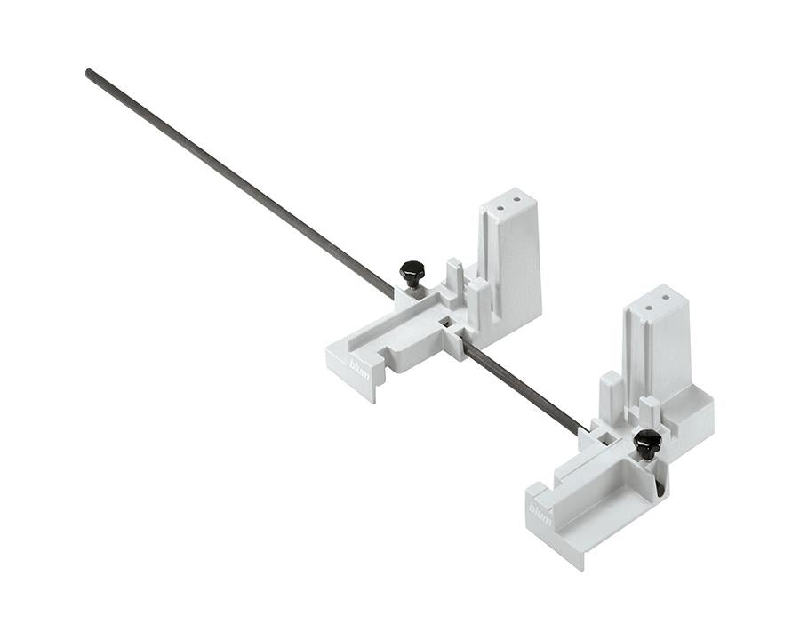 Blum TANDEMBOX BOXFIX E‑T assembly device ZMM‑0350 by Wilson and Bradley, manual table jig for precise TANDEMBOX drawer assembly and high‑front pull‑outs