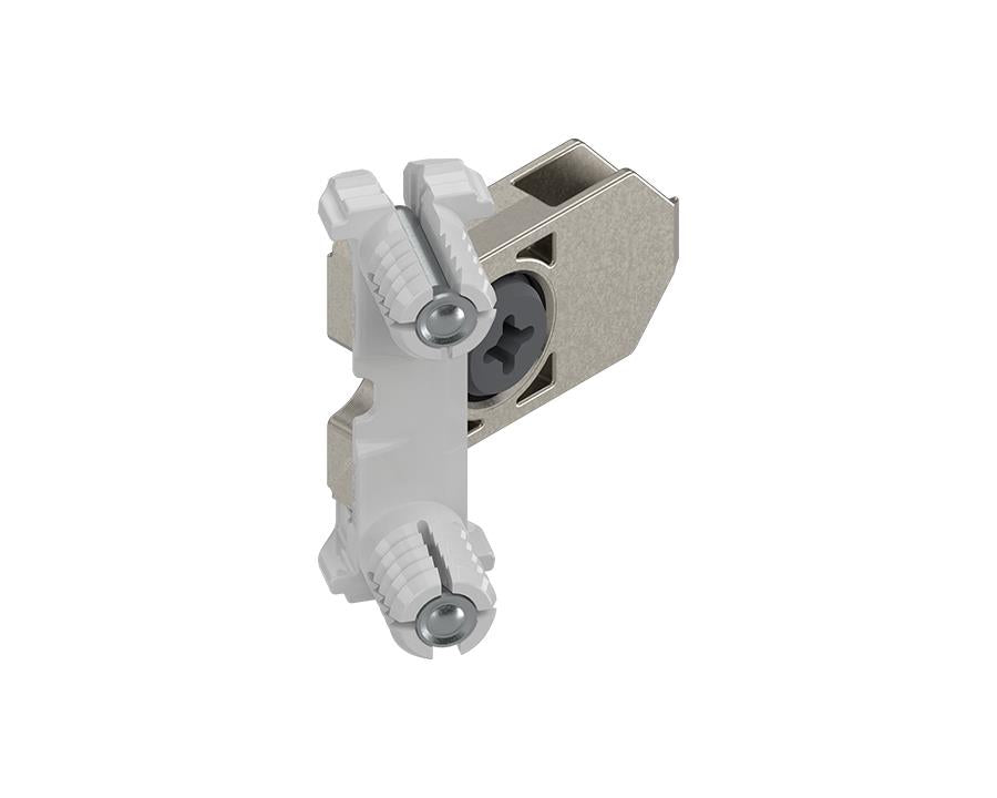 Blum TANDEMBOX front fixing bracket ZSF.39A2, INSERTA tool‑free, zinc / nylon, self‑colour