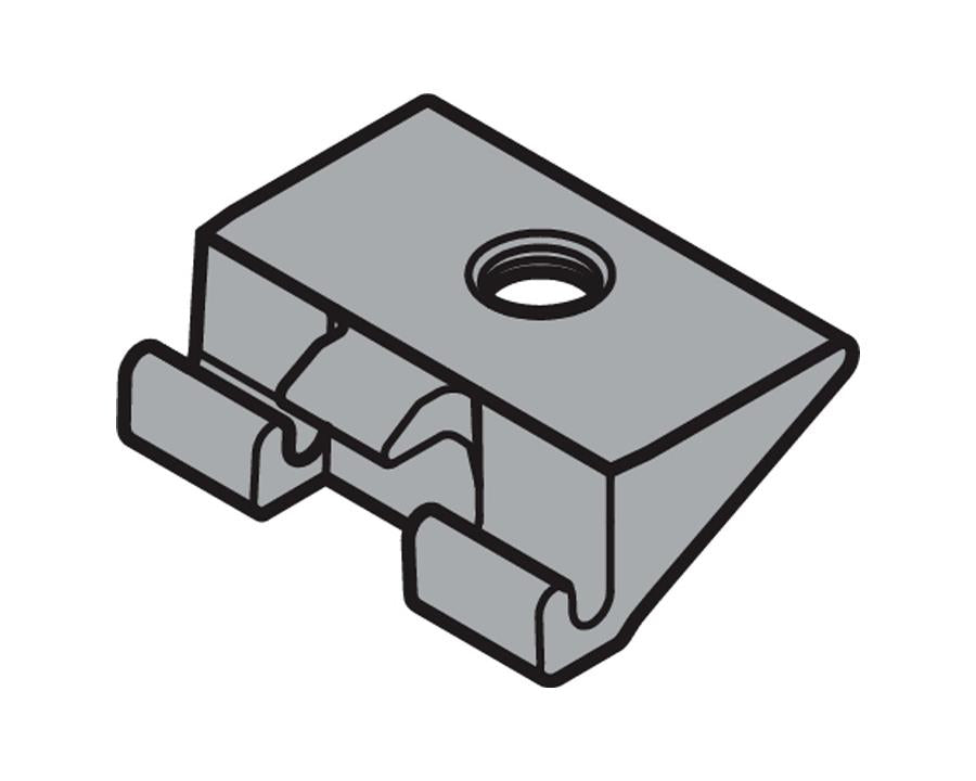 Blum TANDEMBOX Antaro locking piece in silk white nylon for drawer front securing