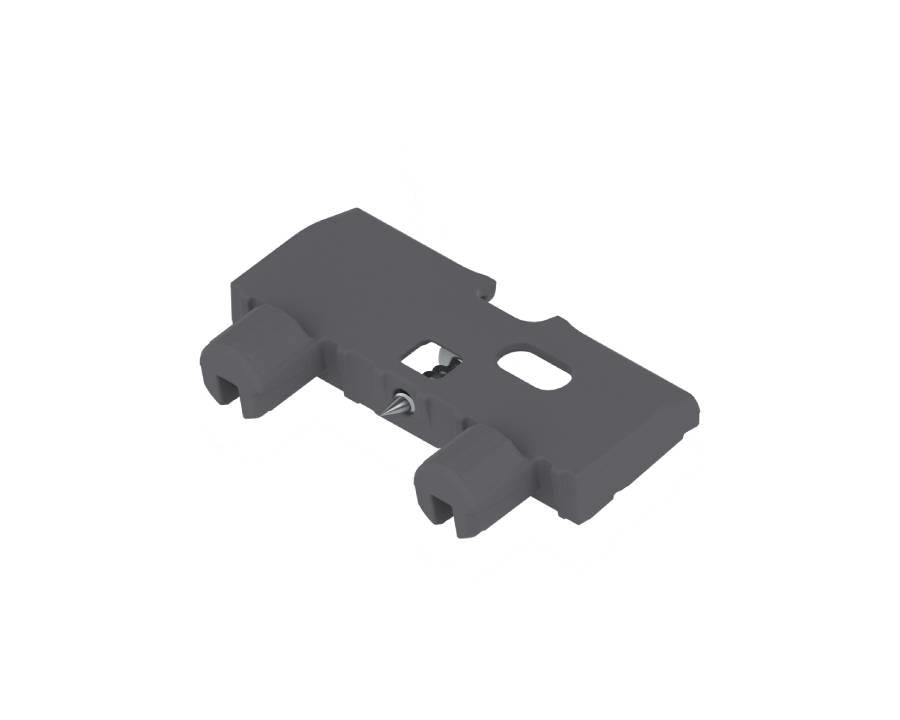 Blum TANDEMBOX TIP-ON BLUMOTION base support bracket Z96.2011, dust-grey nylon, for wide drawers