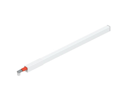 Blum TANDEMBOX antaro 500mm right-hand gallery rail in silk white – durable steel drawer side extension for high-front drawers, smooth full extension, industrial pack of 64 by Wilson and Bradley