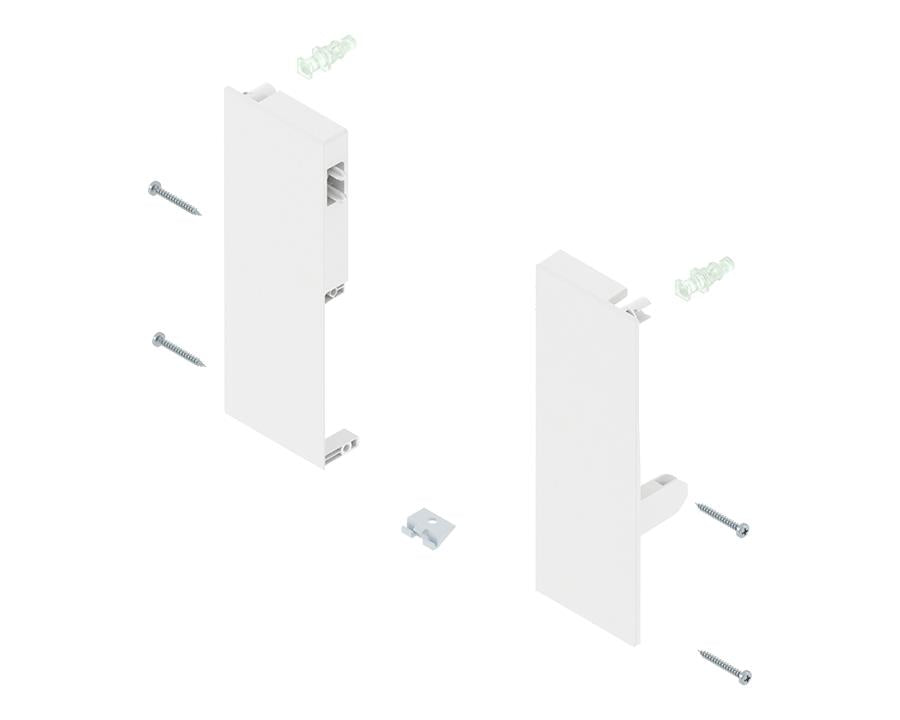 Blum TANDEMBOX Antaro INNER Drawer Brackets C Height 83mm+96mm Silk White ZIF.76C0 R&L by W&B