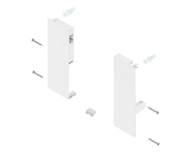 Blum TANDEMBOX Antaro INNER Drawer Brackets C Height 83mm+96mm Silk White ZIF.76C0 R&L by W&B