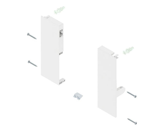 Blum TANDEMBOX antaro inner drawer brackets C-height 83–96mm in silk white – durable support brackets for smooth-glide drawers by Wilson and Bradley