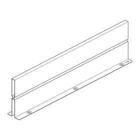 Blum TANDEMBOX antaro Lateral Dividing Wall 550mm Silk White by W&B
