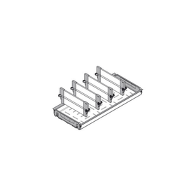 Blum TANDEMBOX intivo ORGA-LINE Drawer Insert Bottle Tray Set 500mm Stainless Steel Anti fingermark ZFL.30BFI6 Includes 3 lateral dividers by W&B