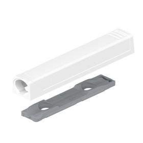 Blum TIP-ON Slimline Adapter Plate for doors, long version, 79mm, Silk White 38mm by W&B