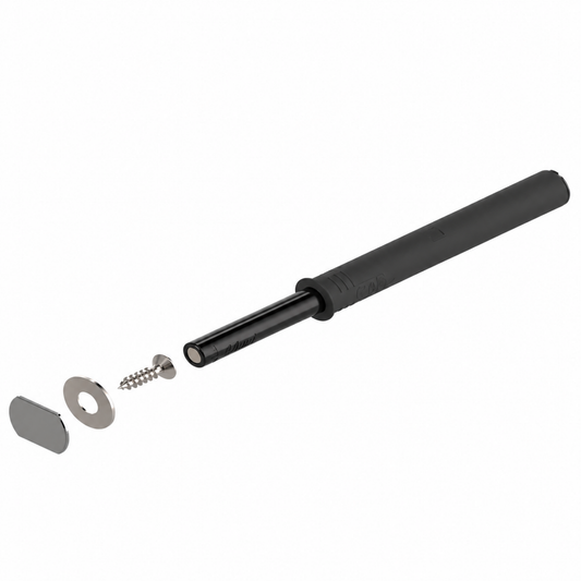 Blum TIP-ON for Doors 75mm long version with magnet in Carbon Black