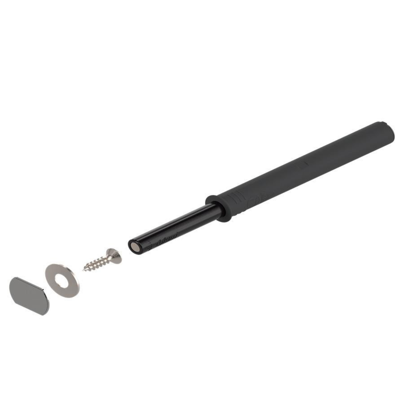 Blum TIP-ON for doors Set, Long Version, 75mm, with magnet Carbon Black by W&B