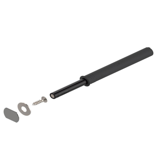 Blum TIP-ON for doors set long version 75 mm with magnet in carbon black 956A1004 for push-to-open cabinets