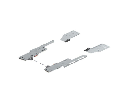 Blum TIP‑ON BLUMOTION unit, latch and synchronisation adapters for Legrabox sink‑pull, 350‑750 mm, 15–40 kg