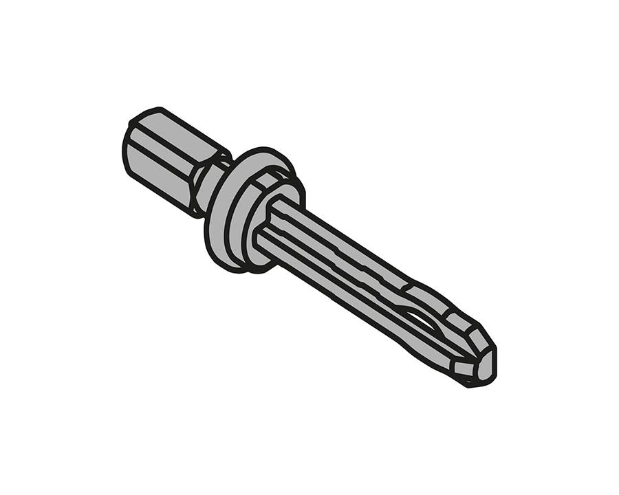 Blum TIP‑ON BLUMOTION synchronisation adapter T60.000D, light‑grey nylon