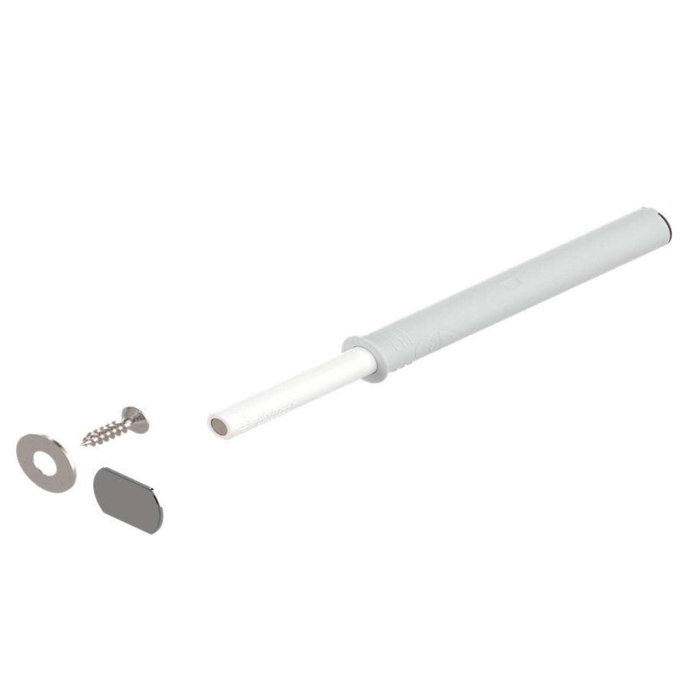 Blum TIP-ON for Doors Set, Long Version, 75mm, with Magnet Silk White by W&B